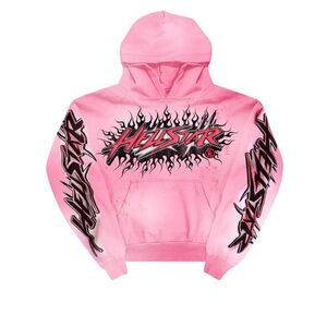 Hellstar Pink V-Neck Sweater for Men